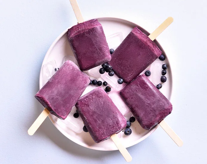 purple ice pops