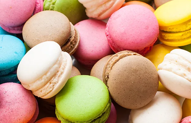 colorful macaroons