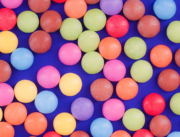 colorful hard shelled candies