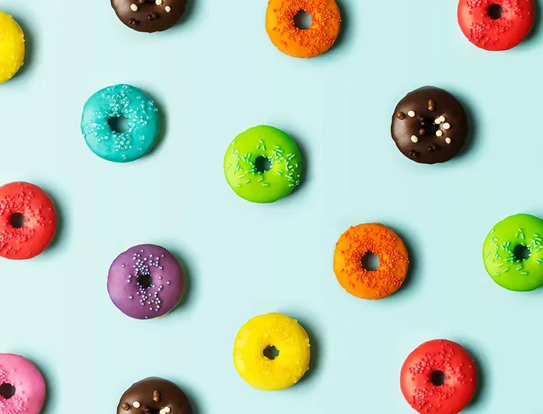 colorful donuts