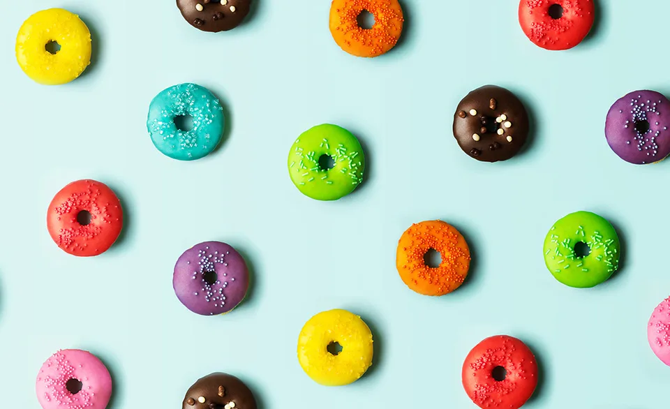 colorful donuts