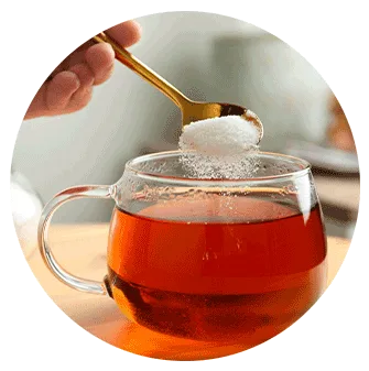 tea with sugar