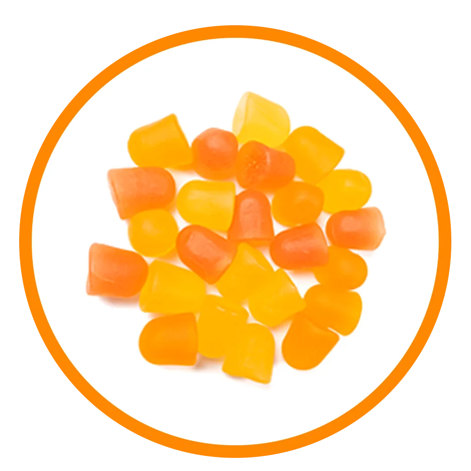 orange gummies