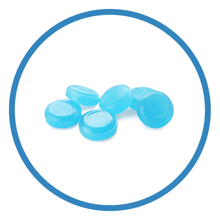 blue gummies