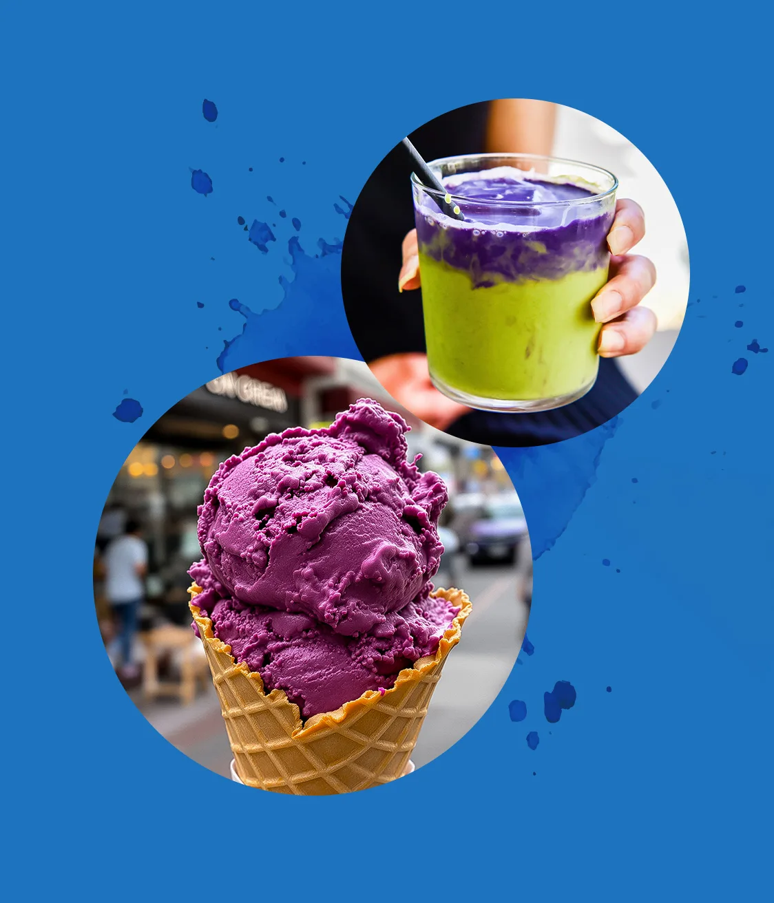 ice cream matcha drink